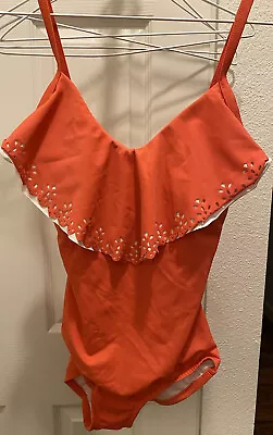 GABAR Coral One Piece Swimsuit Size 8 • $17.25