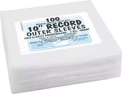 (500) 10  Record EP Outer Sleeves Vinyl Outersleeves 3mil High Clarity #10SE03 • $84.99