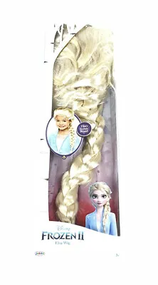 Disney Frozen II Girls Dress Up Costume Elsa Blonde Wig With Iconic Braid NEW • $20.93