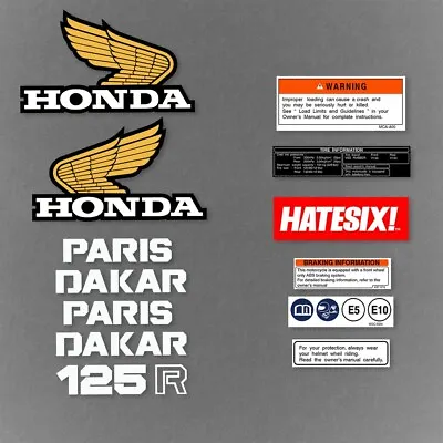 Sticker Decal Honda Monkey 125 Z125 Paris Dakar Fuel Tank • $38