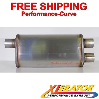 Xlerator Transverse Performance Muffler Camaro Firebird Stainless Steel - XS2265 • $64.95