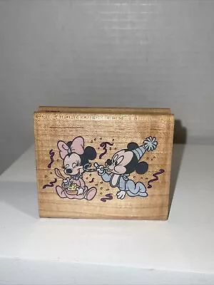 Stampede Disney Mickey And Minnie Baby Party Craft Rubber Stamp A677E • $5.99