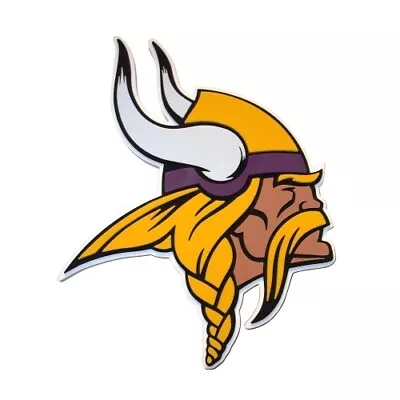 Minnesota Vikings VIKING HEAD 3D Fan Foam Logo Sign • $24.95