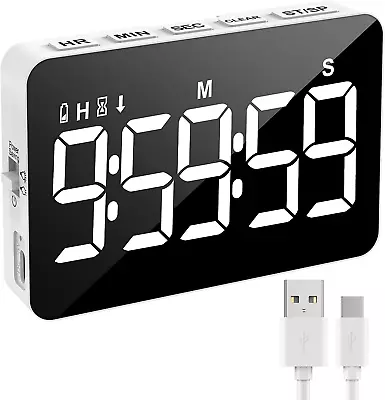 Rechargeable Digital Kitchen Timer For Cooking Magnetic Timers With Countdown/U • $21.88