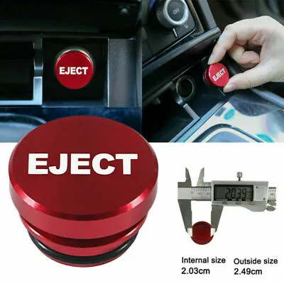 Red Eject Button Cigarette Lighter Button Decor Cover For Car Interior Accessory • $3.97