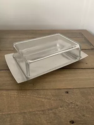 £10 • Buy Vintage Chichester Stainless Steel Butter Dish