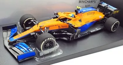 Minichamps 1/18 Scale 530 213304 - McLaren F1 MCL35M L.Norris #4 Italian 2021 • $248.84