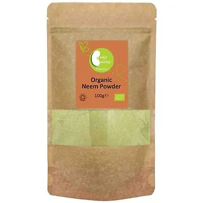 Organic Neem Leaf Powder -Certified Organic- By Busy Beans Organic (100g) • £5.45