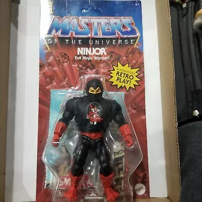 Mattel Masters Of The Universe Ninjor Evil Ninja Warrior New For 21 W/Comic Book • $33.99