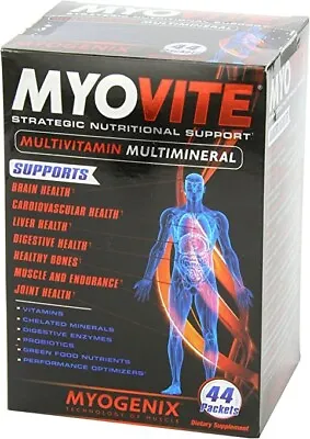 Myogenix MYOVITE Multi-Vitamin / Multi-Mineral 44 Packets MUSCLE VITAMINS • $39.95