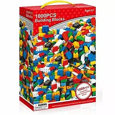 1000 Piece Building Bricks Blocks Build Construction Toy Compatible Play Set • $34.72