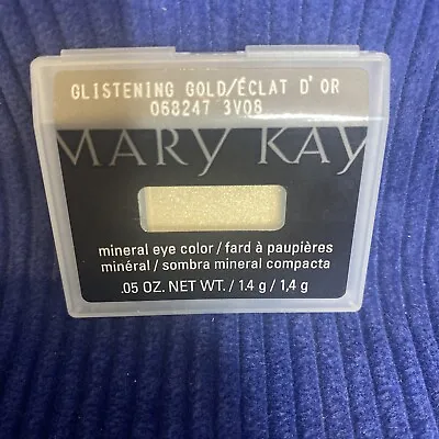 Mary Kay Mineral Eye Shadow Glistening Gold .05 OZ Full Size Eye Color Makeup • $10.19