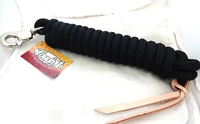 Training Lead Rope Black 14foot Horse Tack NWT Triggerbull Snap Round Tough1  • $39.99