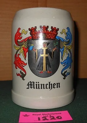 Vintage Munchen W Germany Beer Stein Mug • $24