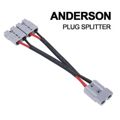 $15.14 • Buy 50 Amp Genuine Anderson Plug Connector Double Y Adaptor 6mm Automotive Cable New
