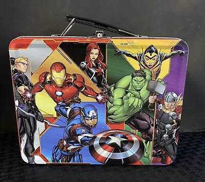 Marvel Avengers Tin Lunch-Trinket-Toy Box 8x6x3 • $8.95