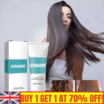 60ML Protein Correcting Straightening Hair Cream Straight Hair Cream Smooth • £5.99