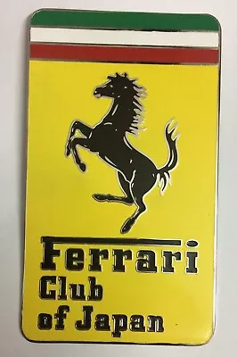 Car Badge-Ferrari Club Of Japan Grill Badge Emblem Mg Triumph Audi Vw • $67.50