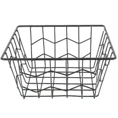 Heavy Duty Multi Use Storage Basket Metal Wire Mesh Kitchen Bathroom Tray Desk • £6.49