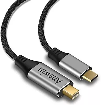 Answin USB C To Mini DisplayPort 6Ft 4K@60Hz Thunderbolt 3 To Mini Displayport C • $15.95