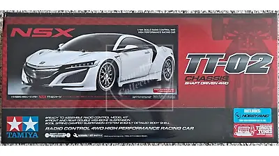 Tamiya 1/10 NSX 4WD Race Car Kit W/ Motor & ESC TT-02 Chassis #58634-60A • $114.80