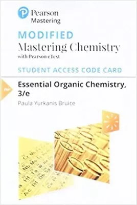 Modified Mastering Chemistry Pearson EText Essential Organic Chemistry 3rd Code • $92.99