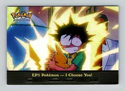 Pokemon Topps - EP1 Pokemon I Choose You (Blue Logo) - TV Animation • $3