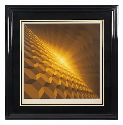 Jean-Pierre Vasarely  Oblique Suave  Serigraph Signed Mid Century Yvaral • $1250