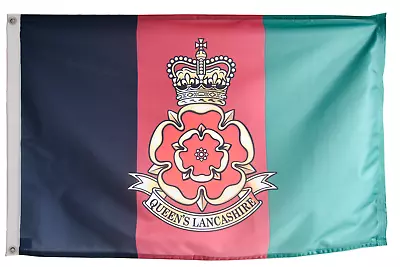 British Army Queen's Lancashire Regiment Flag With Eyelets - MOD LICENSED • £54.95