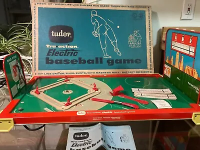 Vintage 1960 Tudor 550 Electric Baseball Game Tru Action Completely Tested Beaut • $74.99