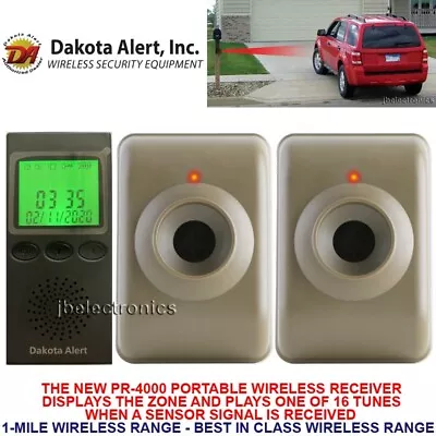 Dakota Alert Mtpr-4000 Wireless Motion Detector Security Alarm - 2 Sensors • $174.99