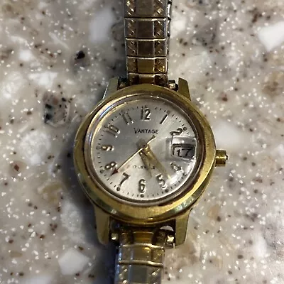 Vantage 17 Jewels 10k Gold Filled Women's Antique Watch Waterproof AS IS • $17.68