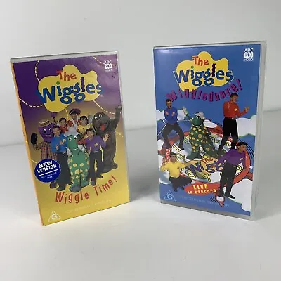 The Wiggles VHS Lot Of 2 1998 Wiggle Time & Wiggledance ABC Video • $24.99