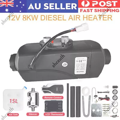 8KW Diesel Air Heater Tank Remote Control Thermostat Caravan RV Parking • $119.99