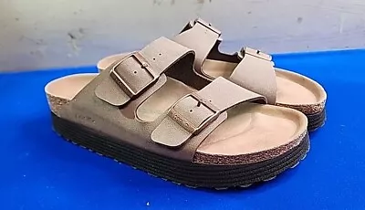 Papillio Birkenstock Arizona Vegan Insole Platform Sandals Slides NEW Womens 11 • $65