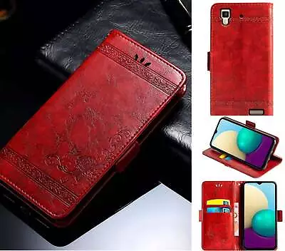 Oppo R7 Top Grain Finish Wallet Case Embossed Side Magnet • $7.95