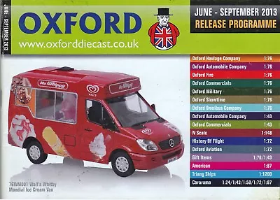 £1.99 • Buy Oxford Diecast June - September 2013 Catalogue