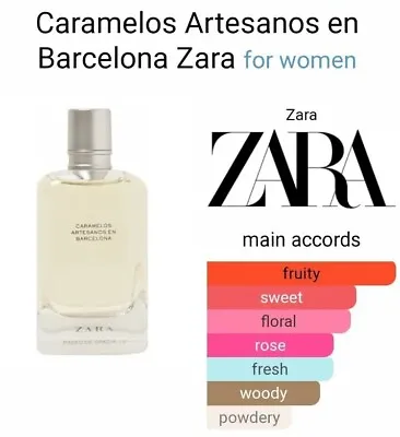 $169 • Buy Zara Caramelos Artesanos En Barcelona EDT Perfume  3.4oz 100ml 2017 New & Rare!