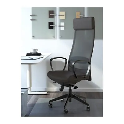 New Ikea Markus Office Chair Vissle Dark Grey Ergonomic 702.611.50 • £205.90