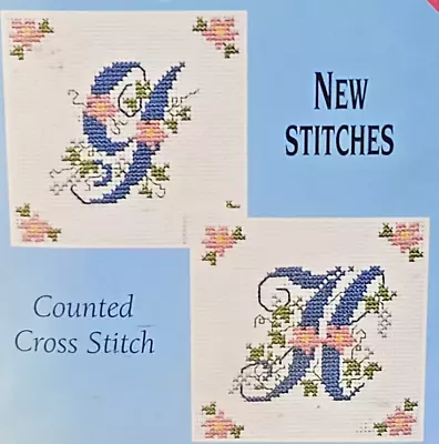 MARY HICKMOTT New Stitches Picture Coaster Initial Monogram Cross Stitch Kit G H • £5.99