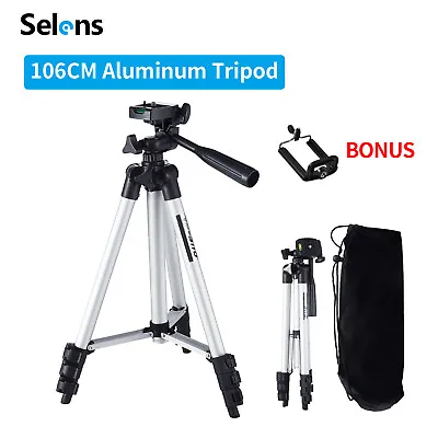 $17.99 • Buy Universal Portable Aluminum Tripod Stand W/Bag For Canon Nikon Camera Camcorder