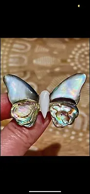 Pretty Abalone & Mother Of Pearl Butterfly Pin/Broach • $12.75