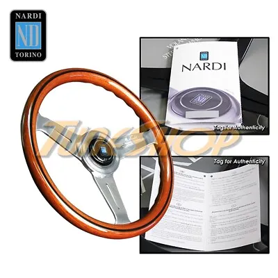 Italy Nardi Classic 330mm Steering Wheel Mahogany Wood With Polished Spoke • $379.95