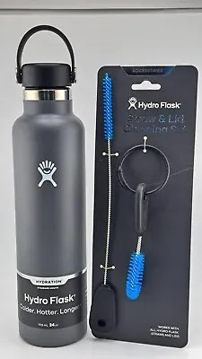 Hydro Flask® 24 Oz Standard Mouth Flex - Stone - FREE Straw+Lid CleaningSet  NEW • $31.95