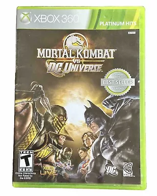 Mortal Kombat Vs. DC Universe (Microsoft Xbox 360 2008) Complete W Manual CIB • $12.95