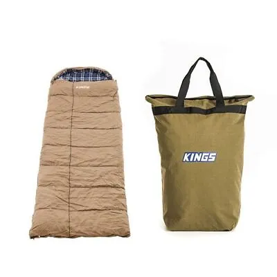 Premium Sleeping Bag -5°C Degrees Celsius Right Zipper + Doona Pillow Canvas Bag • $123.95