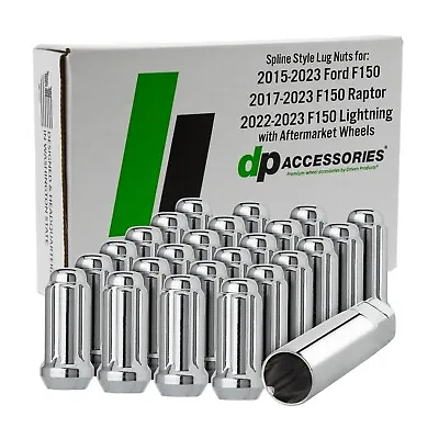 Chrome Lug Nuts For 2015-2024 Ford F-150 With Aftermarket Wheels • $45