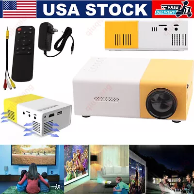 Mini Projector Portable 1080P LED Projector Home Theater Movie Projector Gifts • $23.99