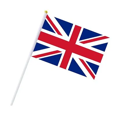 Union Jack Flags X10 Waving Hand NEW Event Party Royal King Charles Coronation  • £5.99