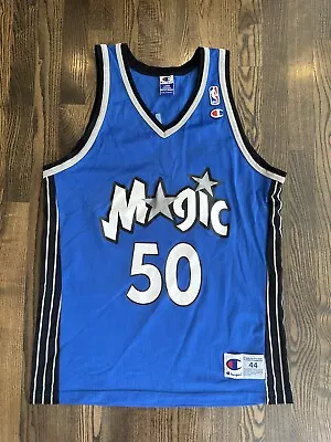 RARE Vintage MIKE MILLER #50 Orlando Magic Champion Jersey Size 44 Large L • $100